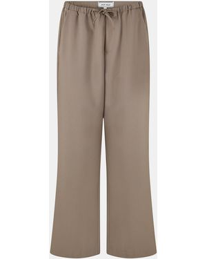 Jack Wills Pinstripe Tailored Trousers - Brown