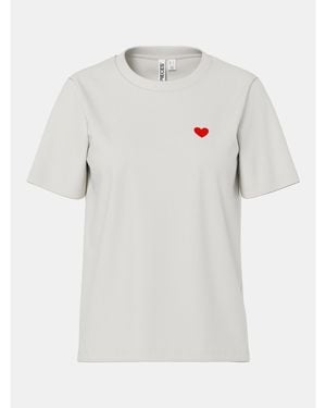 Pieces Mila Ss Heart Ld63 - White
