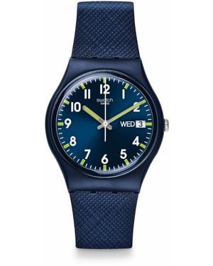 Swatch Core Analogue Quartz Watch - Blue