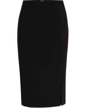 BOSS Vukeva Jersey Skirt - Black