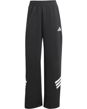 adidas Open Hem Fleece Joggers - Black