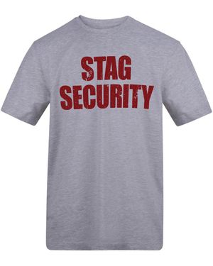 AWD Adults Printed Stag And Hen Do Tees - Grey
