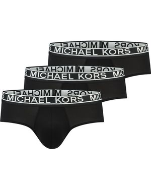 Michael Kors 3 Pack Nylon Briefs - Black