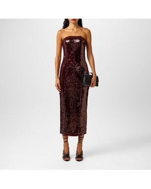 Pretty Lavish Sequin Midaxi Dress - Red