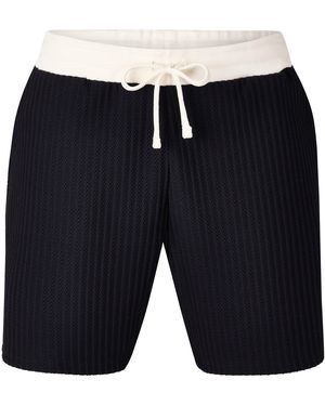 Twisted Tailor Henry Textured Shorts - Blue