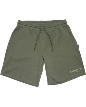 Aquascutum Fleece Jogger Shorts - Green