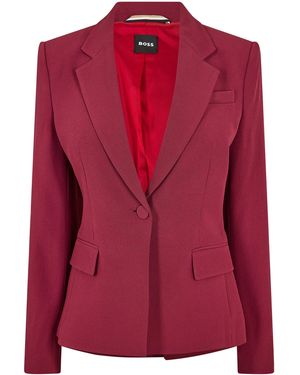 BOSS Janerani1 Formal Jacket - Red