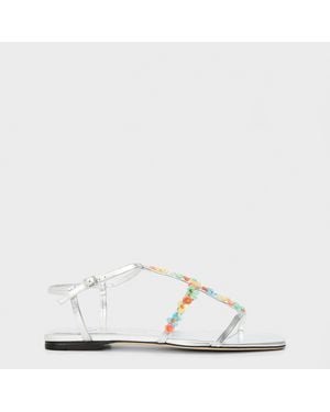 Jimmy Choo Gwyn Flat Sandals - White
