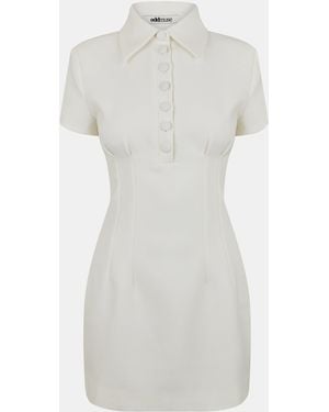 Odd Muse The Ultimate Muse Collared Mini Dress - White