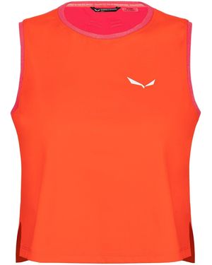 Salewa Dry Hybrid Tank Vest - Orange