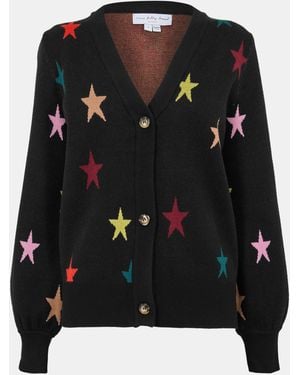 Never Fully Dressed Star Knit Cardigan - Black