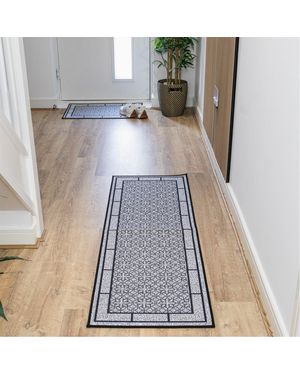 JVL Avanti Machine Washable Entrance Runner - Grey