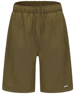 Slazenger 1881 Fleece Shorts - Green