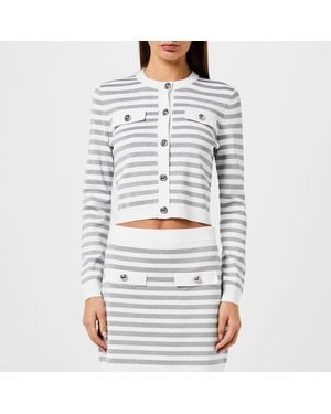 MICHAEL Michael Kors Zebra Cardigan - Grey