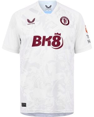 Castore Aston Villa Away Shirt 2023 2024 Adults - White