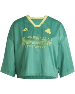 adidas Tiro Cropped T-Shirt Crop Top - Green