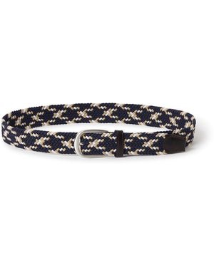 Osprey Sam Flexible Woven Leather Belt - Black