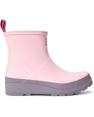 HUNTER Play Short Wellington Boots - Pink