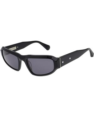 AllSaints Anderson Round Sunglasses - Black