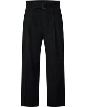 Emporio Armani Wide Leg Trousers - Black