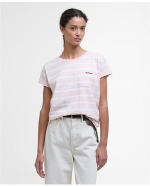 Barbour Otterburn Stripe T-Shirt - White