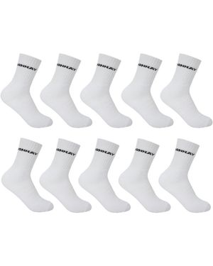 Donnay Crew 10 Pack Sports Socks - White