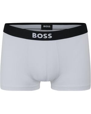 BOSS 3 Pack Boxers With Logo Waistband - Grey