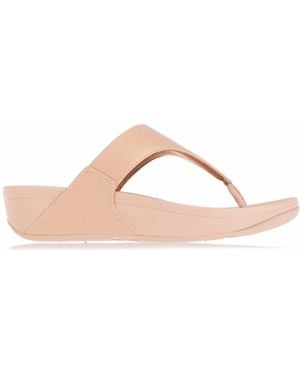 Fitflop Fit Flop Lulu Shimmer Toe-Post Sandals - Pink