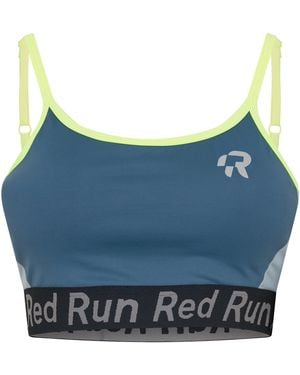 Red Run Strappy Bra - Blue