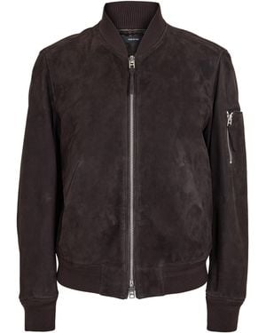 Tom Ford Light Suede Bomber - Black