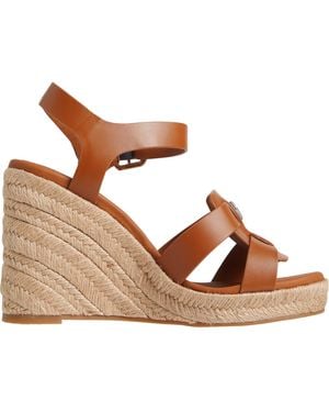 Tommy Hilfiger Espadrille Wedge Heeled Sandals - Brown