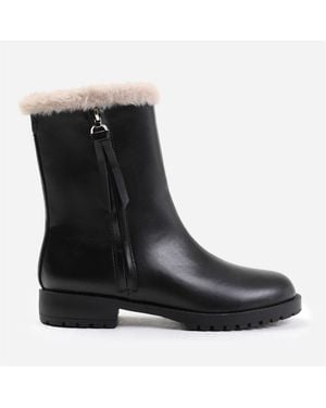 Where's That From Artic Wide Fit Mid Calf Boots - Black