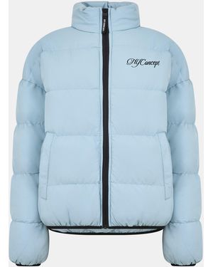 NY Concept Script Puffer Jacket - Blue