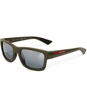 Prada 0Ps B10S Rectangle Sunglasses - Grey