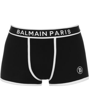 Balmain Paris Logo Boxers - Black