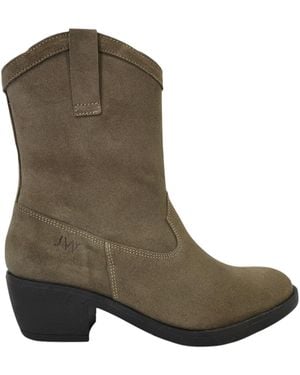 Jack Wills Jw Dalida Suede Calf Chunky Heel Hiker Boots - Green