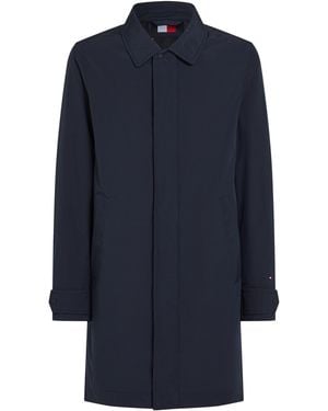 Tommy Hilfiger Packable Water-Resistant Lightweight Trench Coat - Blue