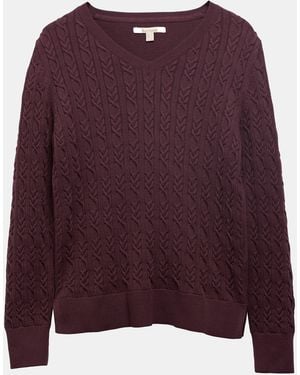 Barbour Hampton V-Neck Knit - Purple