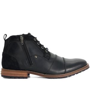 Dune Cappa Leather Chukka Boots - Black
