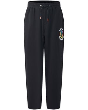 PRETTY BOY UGLY WORLD The Open Hem Fleece Joggers - Black