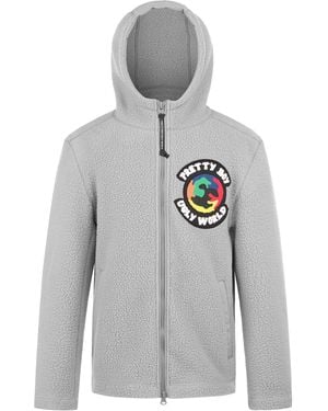 PRETTY BOY UGLY WORLD Textured Sherpa Jacket - Grey