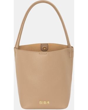 Biba Leather Bucket - Brown