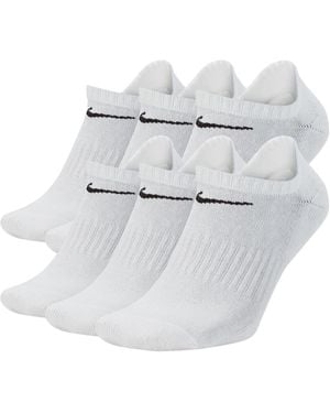 Nike 6 Pack No Show Trainer Socks - White