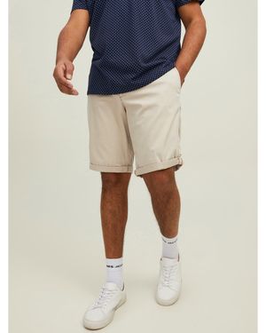 Jack & Jones And Bowie Plus Size Chino Shorts - Blue