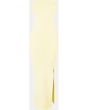 Jack Wills Classic Bandeau Knitted Jumper Dress - Yellow