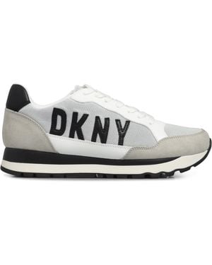 DKNY Jude Lace-Up Trainers - White