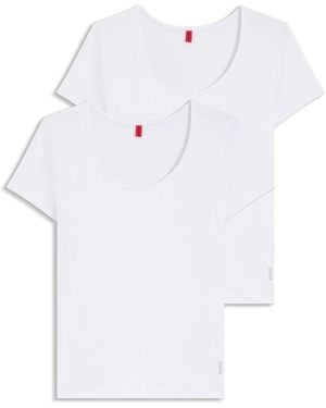 HUGO 2 Pack Of Underwear T-Shirts - White