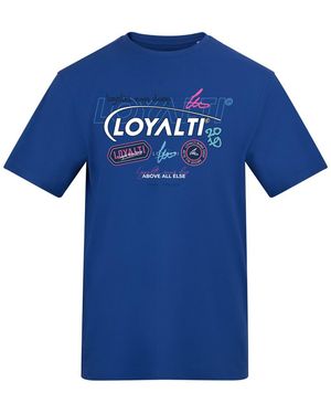 Loyalti Printed Adults Tee - Blue