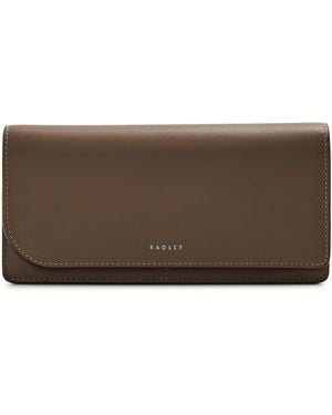 Radley Leather Zip Around Purse - Brown