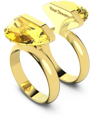 Swarovski Lucent Ring, Magnetic Closure, -Tone Plated - Metallic